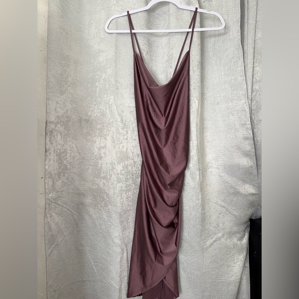 Elegant Mauve Slip Dress
